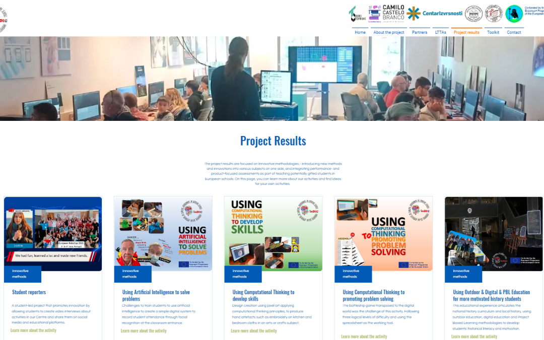 Toolkit with selection of Web, 3D, media and other digital tools for teachers and students as a project result in the Erasmus+ project “Innovative digital approaches in learning environment in European schools”